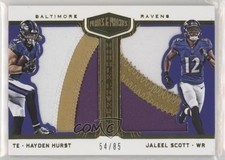 2018 Panini Plates & Patches Double Coverage 54/85 Hayden Hurst Jaleel Scott 1u6