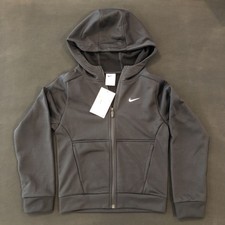 Kids Nike BLACK Therma-FIT Full-Zip Training Hoodie Small
