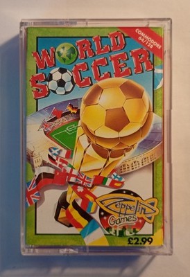 WORLD SOCCER - Zeppelin - Commodore 64 C64 C128 - GETESTET siehe Fotos