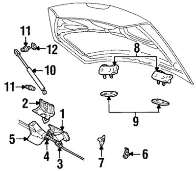 Genuine Ford Lift Assembly - Tailgate - Gas F8RZ-63406A10-AB