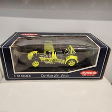 Kyosho 1:18 Diecast Caterham Super Seven JPE Yellow Car With Case