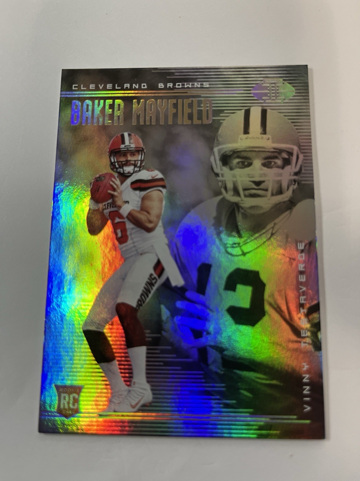 2018 Panini Illusions Baker Mayfield, Vinny Testaverde #2 Browns