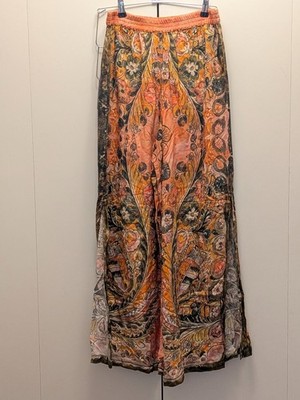 Natural Life Palazzo Pants with side slits. Beautiful Floral Print. Size M