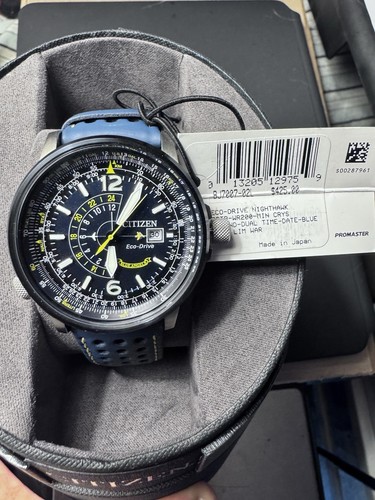 Citizen Eco-Drive Men's Blue Angels Promaster Nighthawk Watch 42mm BJ7007-02L