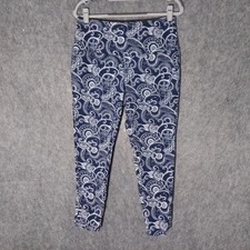 Zenergy Chicos Cotton Paisley Leggings 1 M Stretch Pull On Pants Tummy Control