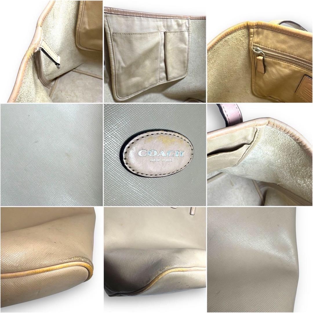 coach y2k bag Tote Bag A4 Storage Beige 11a thumbnail 8