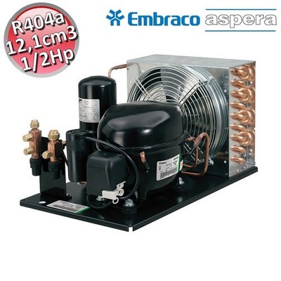 EMBRACO ASPERA Verflüssigungssatz UNEK6213GK 1/2Hp CSIR R404A R507 KOMPRESSOR