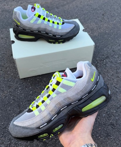 Nike Air Max 95 Undefeated Geo New York Neon Volt Black Retro Men's Shoes
