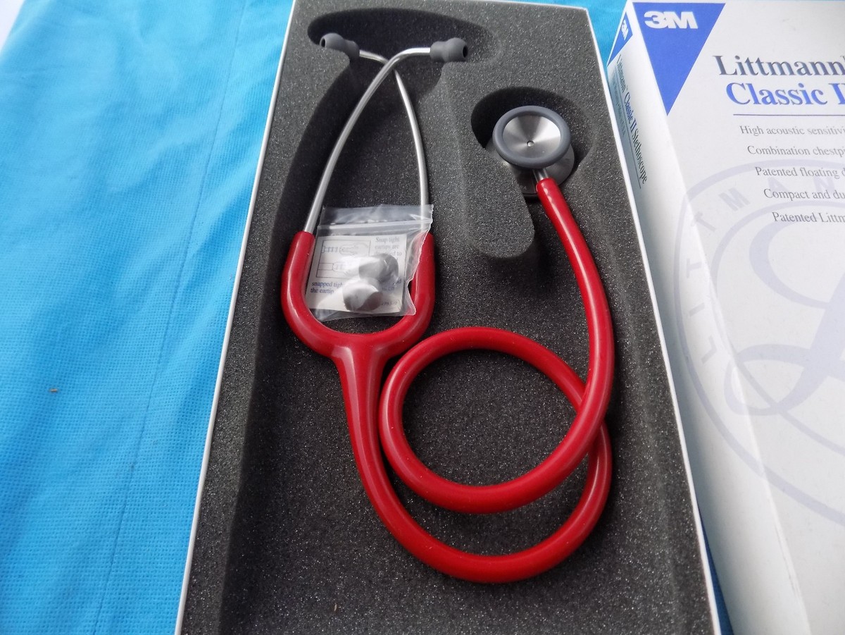 Littmann Master Classic II Monitoring Stethoscope, Red