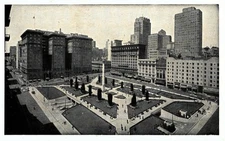 Union Square In San Francisco,  Vintage Postcard