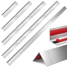 Therwen 4 Sets of 16 Pieces，per Set 0.5 x 0.5 x 48 Inch Stainless Steel Corne...