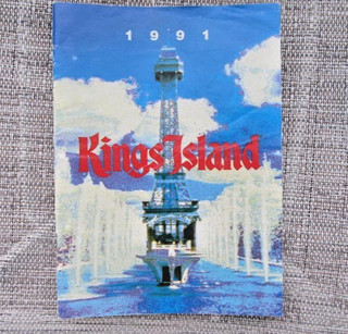Kings Island Amusement Park Mason Ohio 1991 Fun Guide Pamphlet with Park Maps