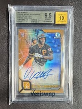 ONEIL CRUZ BGS 9.5 2022 BOWMAN CHROME ROOKIE AUTO GOLD REFRACTOR RC 36/50