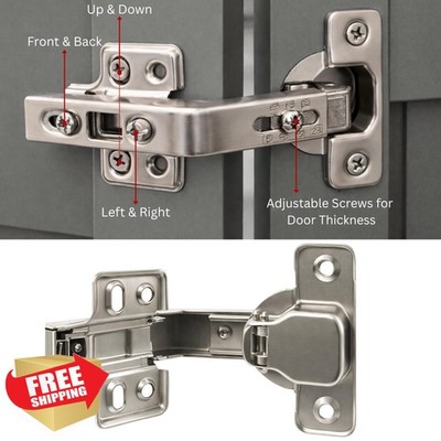 Berta 2 Pcs 135° Lazy Susan Hinges Full Overlay Cabinet Hardware