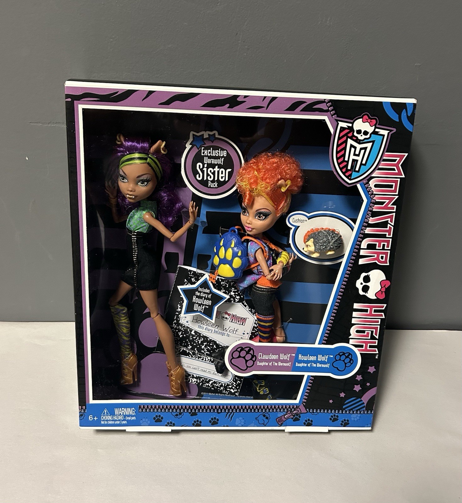 Monster High 2011 CLAWDEEN & HOWLEEN WOLF Werewolf Sister Pack Doll X5227