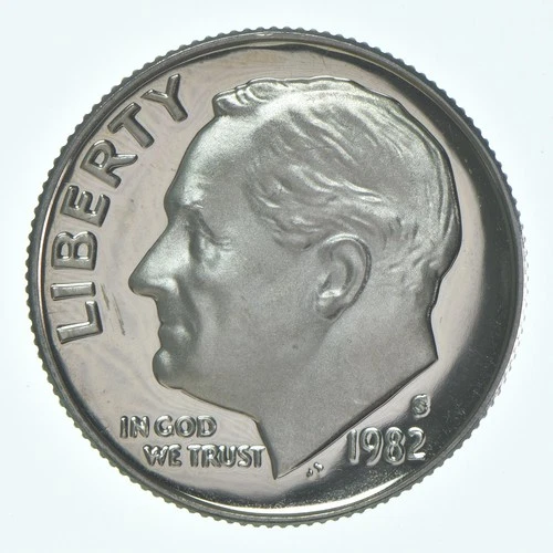 1982-S Roosevelt Dime Proof — photo from the most recent tracked eBay sale
