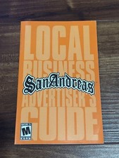 Grand Theft Auto San Andreas PS2 Playstation 2 Instruction Manual Only