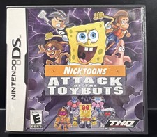 Nicktoons, Attack of the Toybots, Nintendo DS, complete, game, box, manual
