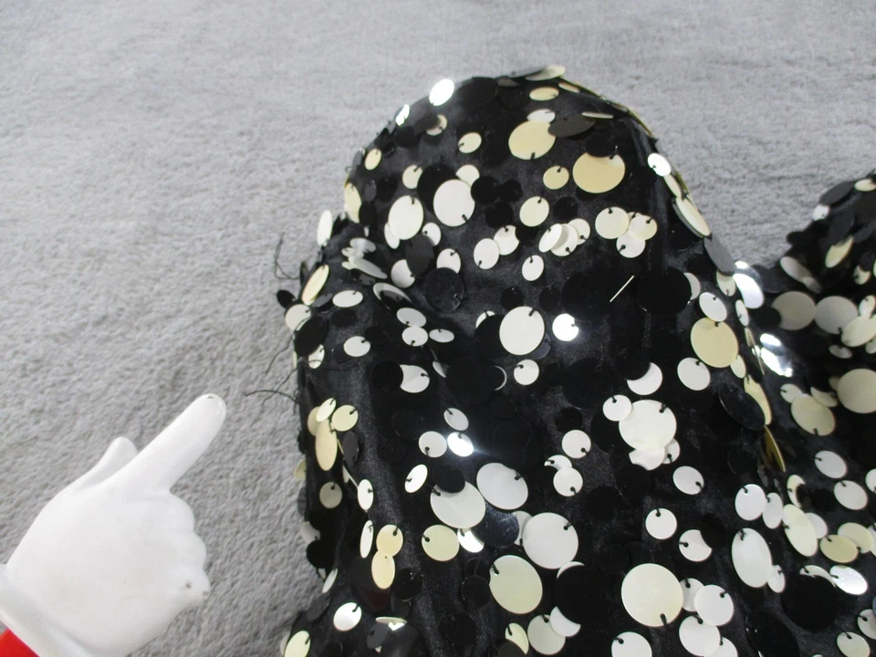 Vestido Beyond by Jordan para mujer 8 negro lentejuelas sin tirantes novia cóctel graduación Foto 2 de 4