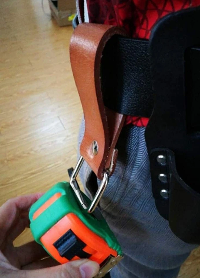 Tape Measure Holder Leather Belt Clip Drill Impact Tool Holster Heavy Duty Mu... - Image 3 of 4