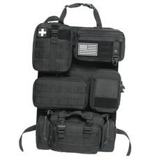 6 Pack Tactical Molle Car Seat Back Organizer - Tactical Vehicle Panel A