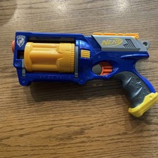 N strike elite nerf gun revolver maverick rev-6 blue and yellow BEST VALUE