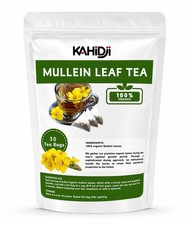 Organic Mullein Leaf Tea Made with 100 Pure Mullein Leaves - 30 Bags.