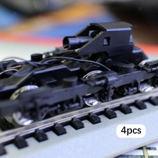 4 Teiliges Modelleisenbahn Set, Radsatz mit Metalllagern, Realistische