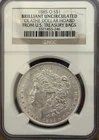 1885 O Morgan Silver Dollar NGC- BU -Olathe Hoard- Treasure Bags