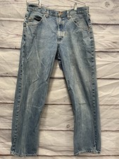 Vintage Britannia Mens Blue Jeans Straight Le...