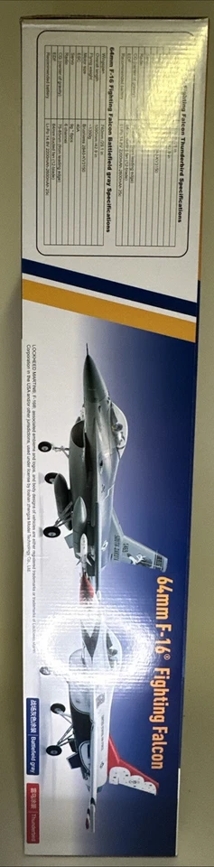 FMS 64mm EDF Jet F-16 Fighting Falcon – Thunderbirds Livery PNP New - Image 2 of 4