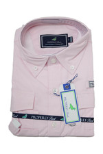 Properly Tied Boys Collar Long Sleeve Button Down Fishing Shirt Pink Size 7