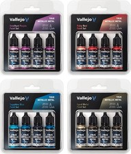 Vallejo True Metallic Metal Paint Set in 8 ve...
