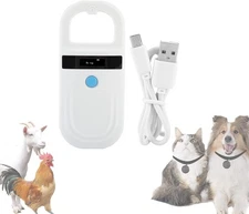 Gugxiom Pet Microchip Scanner, 134.2Khz/125Khz Reader with... 