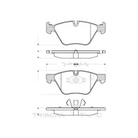 Bremsbelagsatz Scheiben 20 Mm Triscan Iam-Expertise FüR U.A. Bmw 3Er