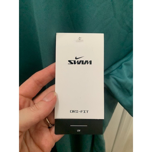 Nike Swim Men's Dri-FIT UV T-Shirt Teal Green Short Sleeve NWT Size L thumbnail 4