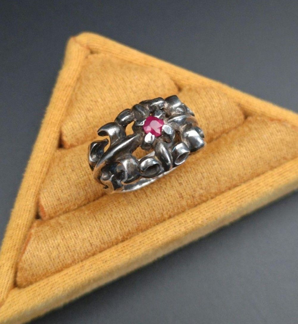 A&G Ring Ruby Authentic Sterling Silver 925 Size … - image 8