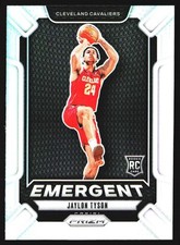 2024-25 Panini Prizm #25 Jaylon Tyson RC Silver Prizm Rookie Emergent Cleveland