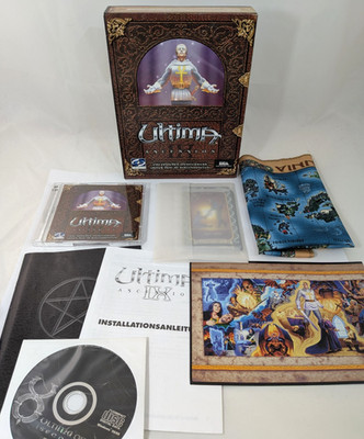 Ultima IX 9 - Ascension PC Big Box Cib OVP Stoffkarte Karten CD-Rom