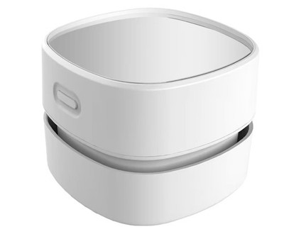 ODISTAR Desktop Vacuum Cleaner,Cordless,White Mini Table dust Sweeper 360º ,2pcs