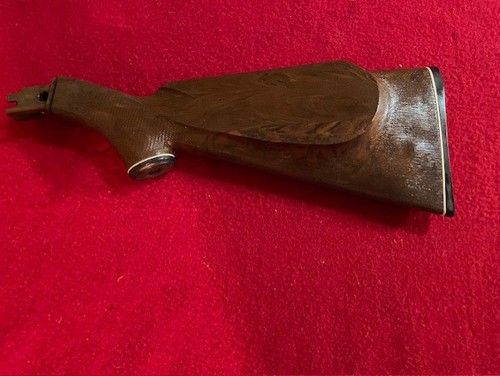 Vtg Daisy Powerline 880 - Brown Plastic Stock with Butt Plate & Grip Cap (#239K)