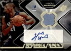 2006-07 SPx #FF-HW Hakim Warrick Flashback Fabrics Autographs Relic Auto