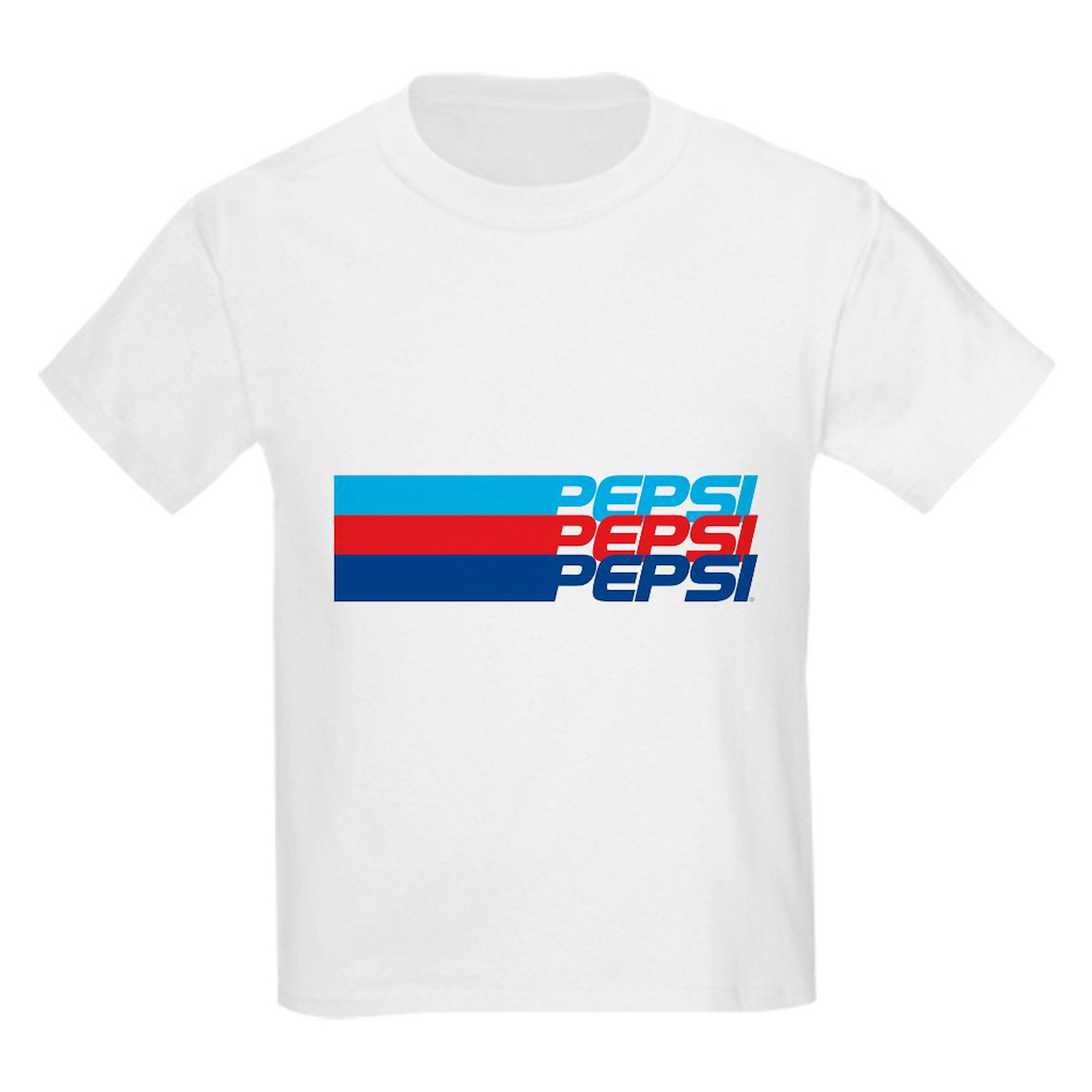 CafePress Pepsi Striped Kids T Shirt Kids Light T-Shirt (723518381)
