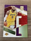 2022-23 Panini Donruss Elite LeBron James Name “E” Red and green