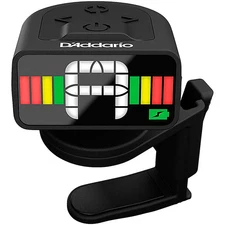 D'Addario Micro Rechargeable Headstock Clip-On Tuner Black