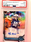 Bo Nix 2021 Bowman Chrome University 1st PROSPECT ROOKIE Auto GEM MINT PSA 10