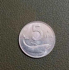 Rara Moneta 5 Lire 1956 - Repubblica Italiana
