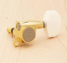 Tone Ninja Polished Bone large Tuner Buttons (6) fits Gotoh, PRS Phase III