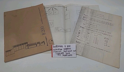 Burroughs B200 Installation Planning Manual 1960s Punch Card Computer Paperwork