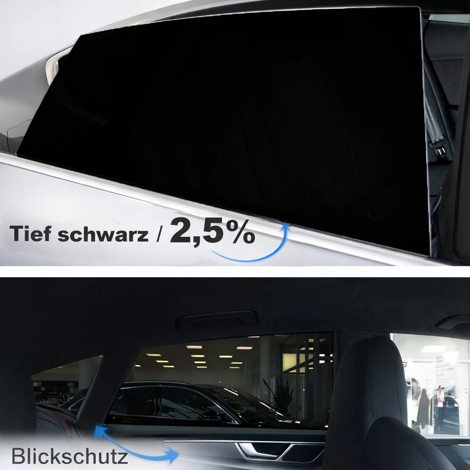 3D Vorgeformte Tönungsfolie Fiat Bravo (198)  2007-2014 Schwarz Folie - Bild 3 von 4